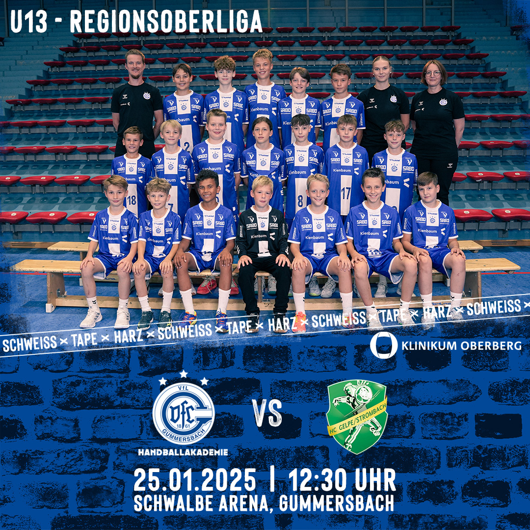 VfL Gummersbach (U13 – Regionsoberliga) vs. HC Gelpe/Strombach