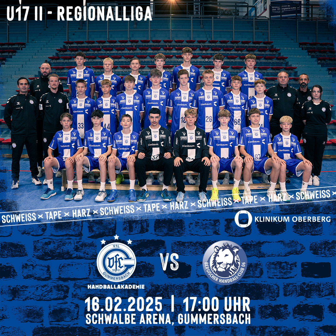 VfL Gummersbach (U17 II – Regionalliga) vs. Bergischer HC