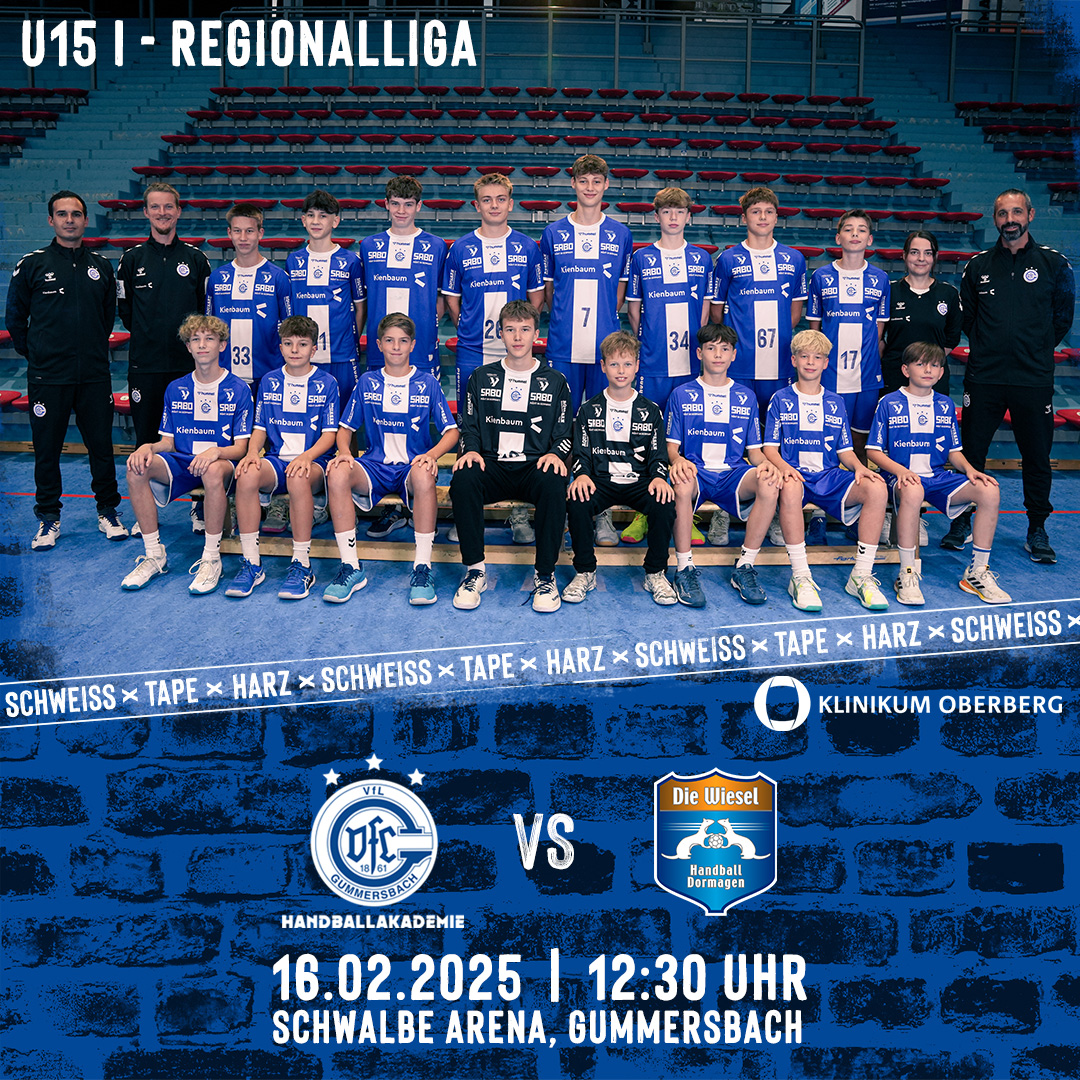 VfL Gummersbach (U15 I – Regionalliga) vs. TSV Bayer Dormagen