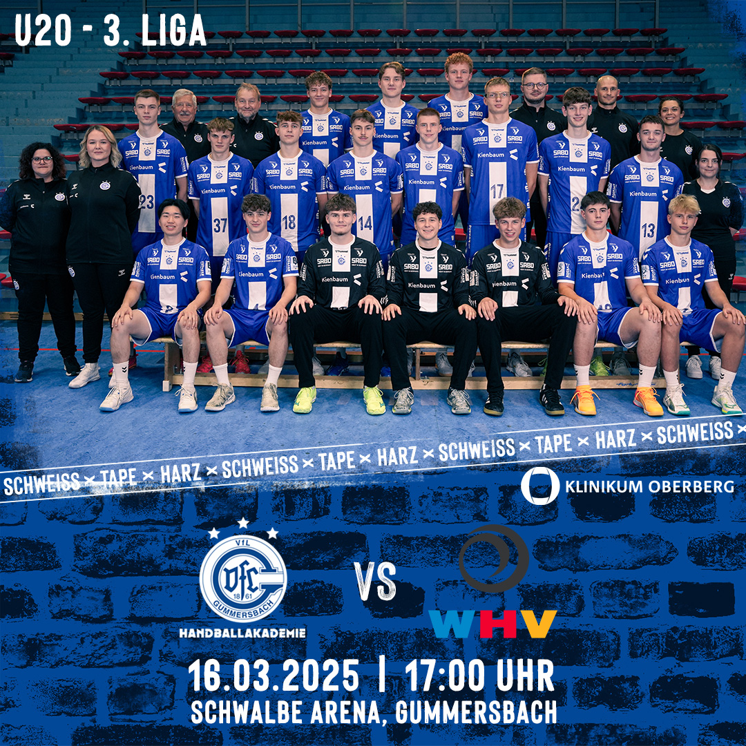 VfL Gummersbach (U20 – 3. Liga) vs. Wilhelmshavener HV